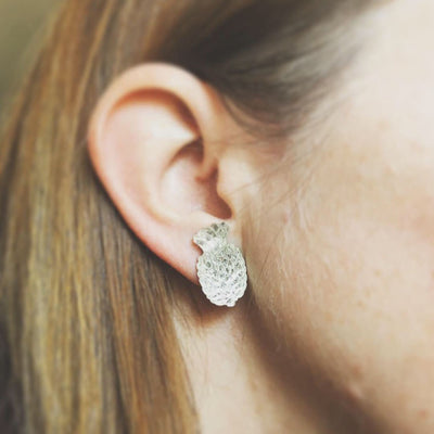 Vintage Crystal Pineapple Earrings