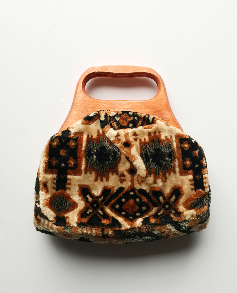 Vintage MCM Exotica Carpet Handbag