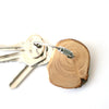 Hand Crafted Wooden Key Chain Natural