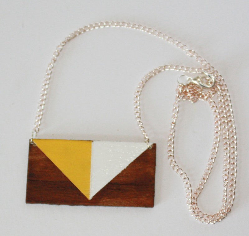 Wooden Geo Pendant