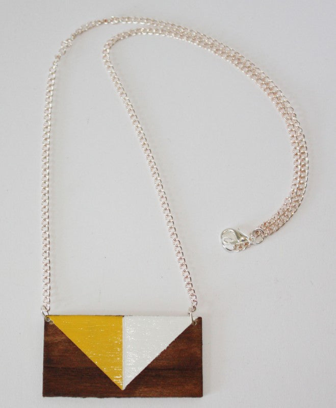 Wooden Geo Pendant