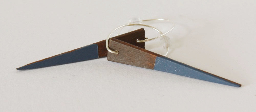 Wooden Dipped Dagger Earrings