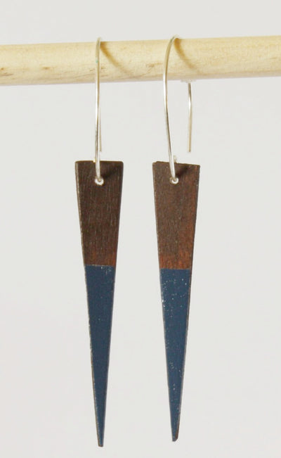 Wooden Dipped Dagger Earrings