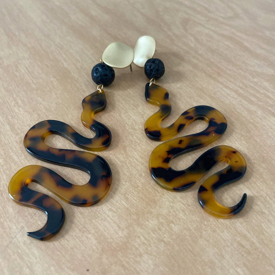 My Serpentine Statement Earrungs